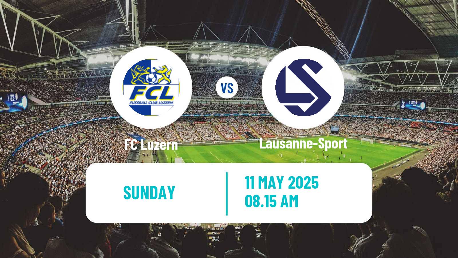 Soccer Swiss Super League Luzern - Lausanne-Sport