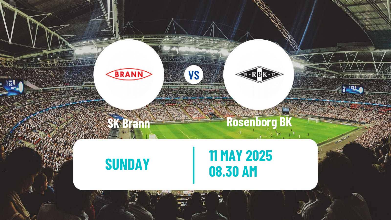 Soccer Norwegian Eliteserien Brann - Rosenborg