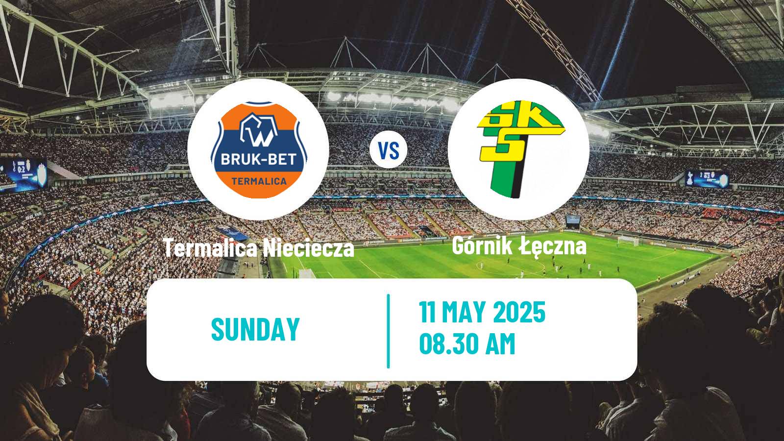 Soccer Polish Division 1 Termalica Nieciecza - Górnik Łęczna