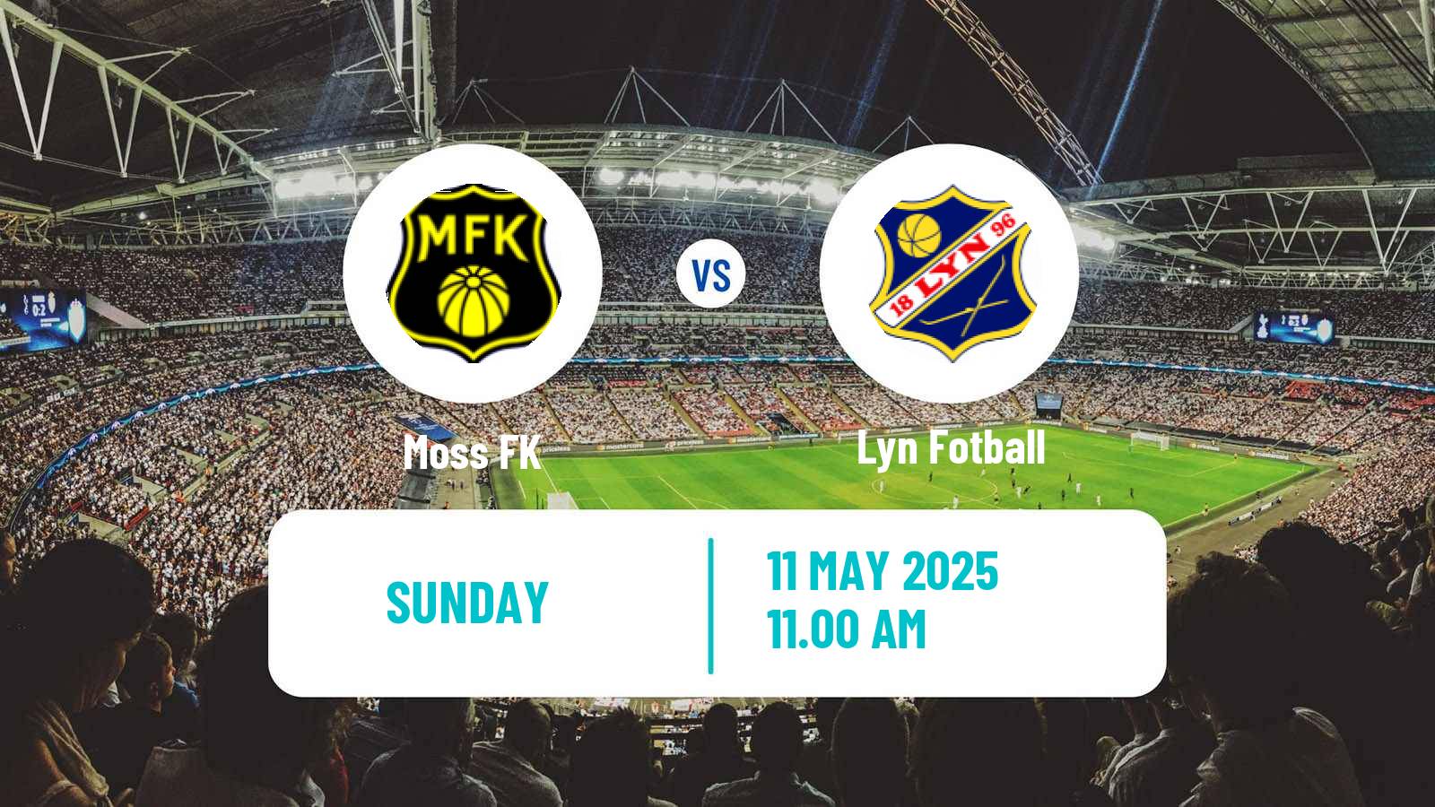 Soccer Norwegian Adeccoligaen Moss - Lyn