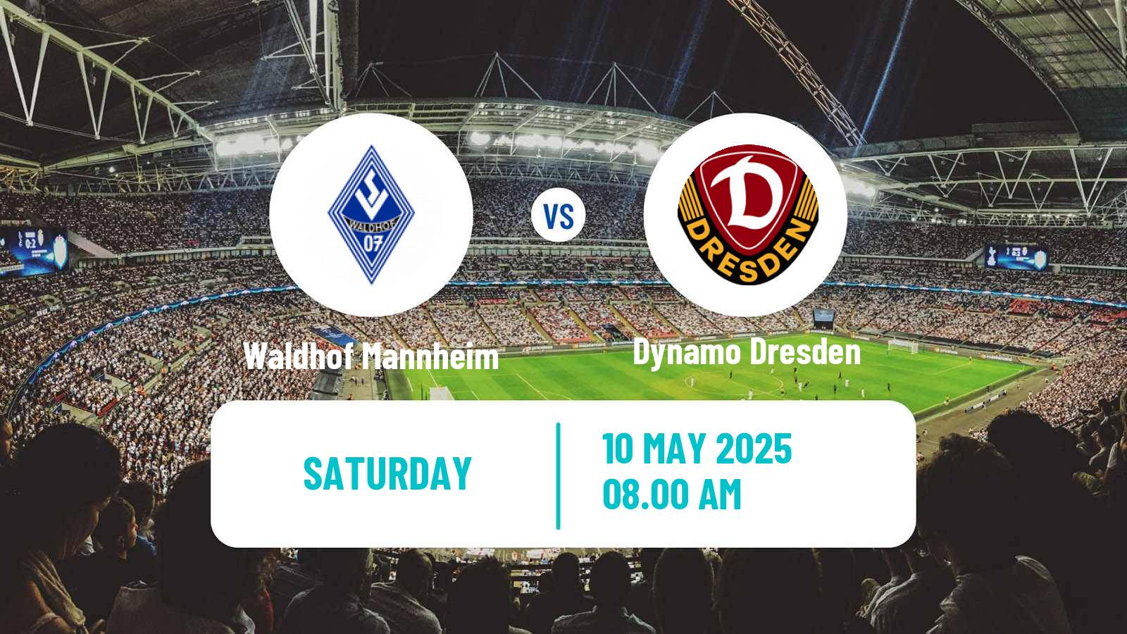 Soccer German 3 Bundesliga Waldhof Mannheim - Dynamo Dresden