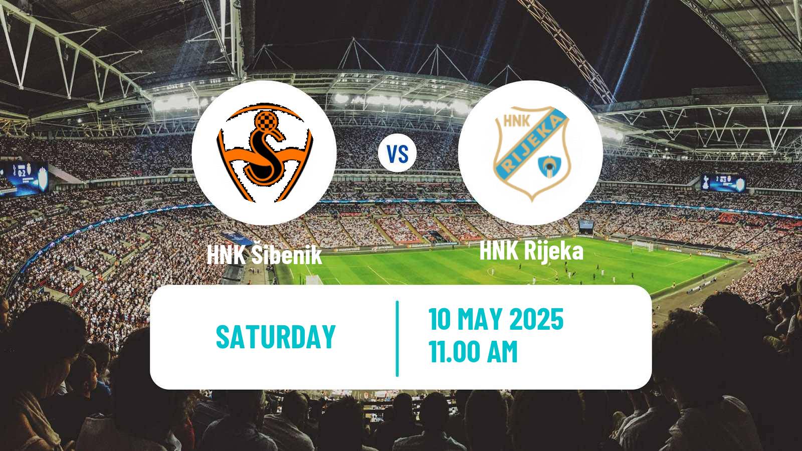 Soccer Croatian HNL Šibenik - Rijeka