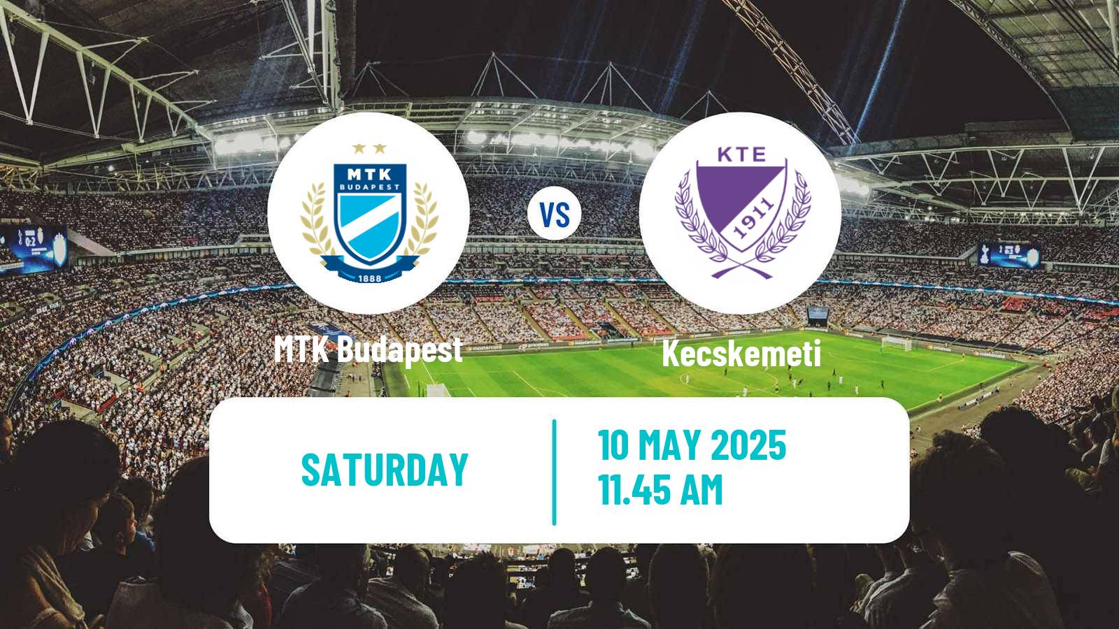 Soccer Hungarian NB I MTK Budapest - Kecskemeti