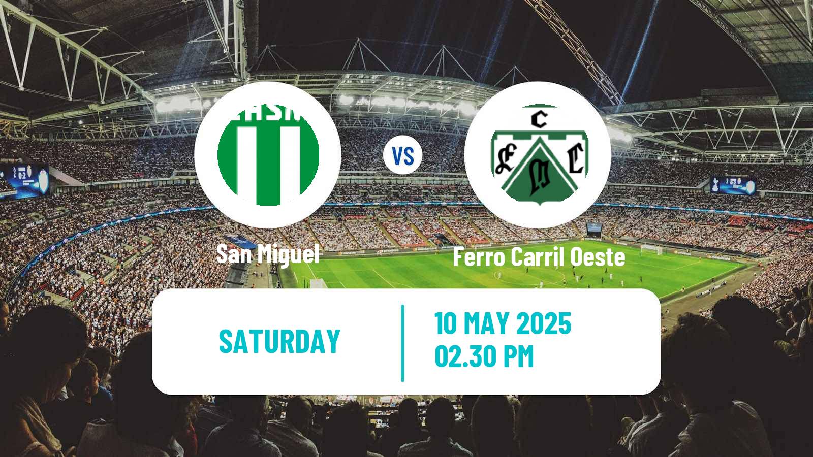 Soccer Argentinian Primera Nacional San Miguel - Ferro Carril Oeste