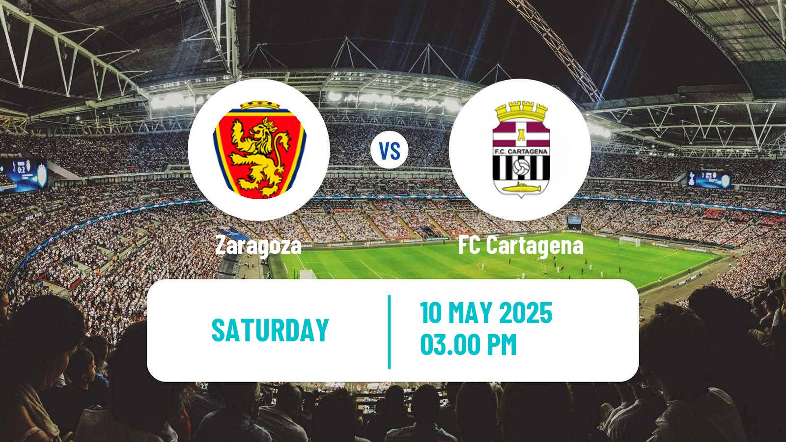Soccer Spanish LaLiga2 Zaragoza - Cartagena