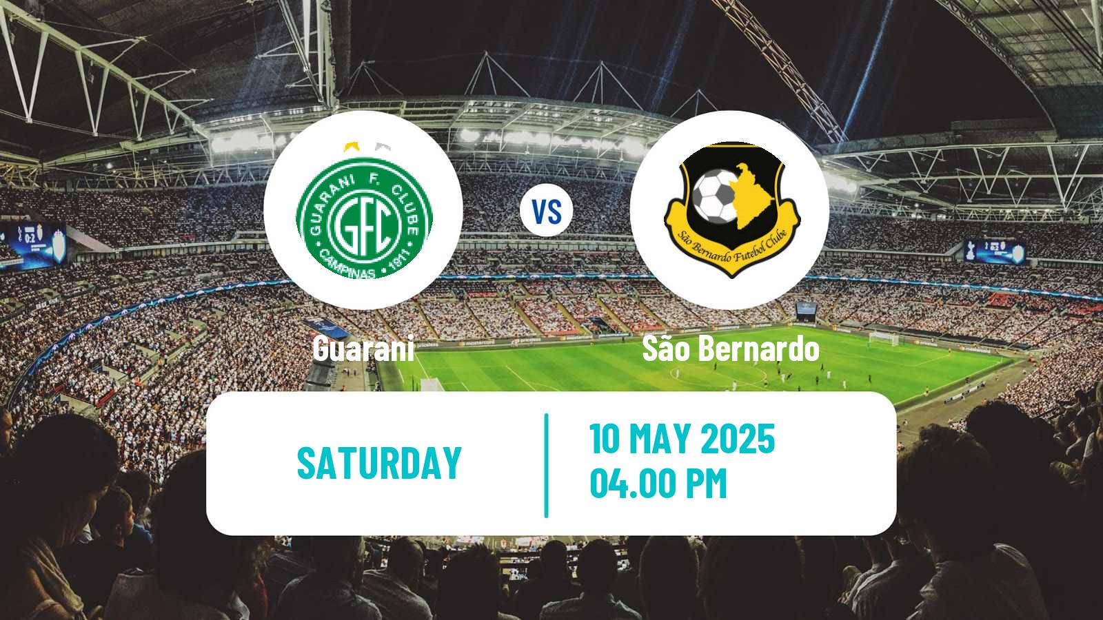 Soccer Brazilian Serie C Guarani - São Bernardo