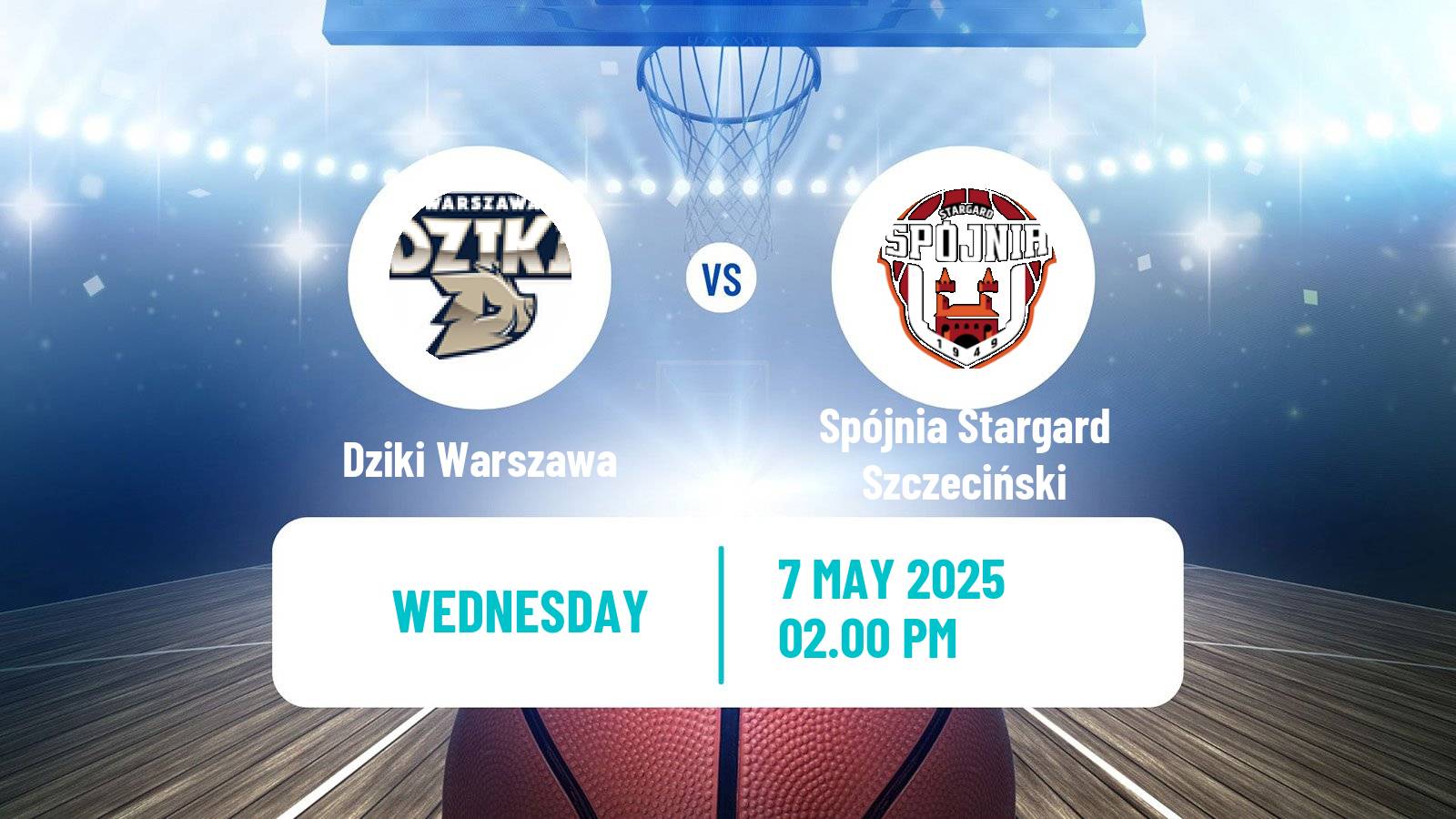 Basketball Polish Basket Liga Dziki Warszawa - Spójnia Stargard Szczeciński