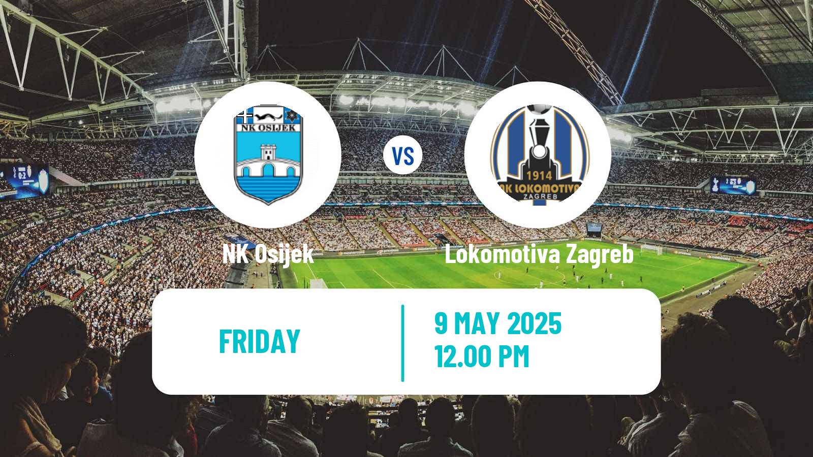 Soccer Croatian HNL Osijek - Lokomotiva Zagreb