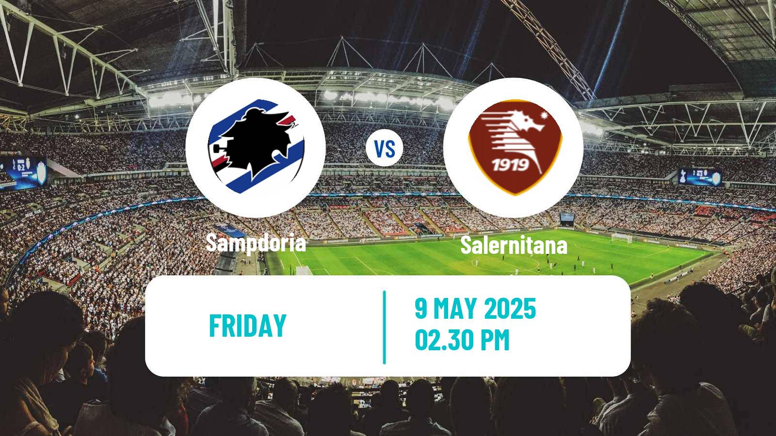 Soccer Italian Serie B Sampdoria - Salernitana