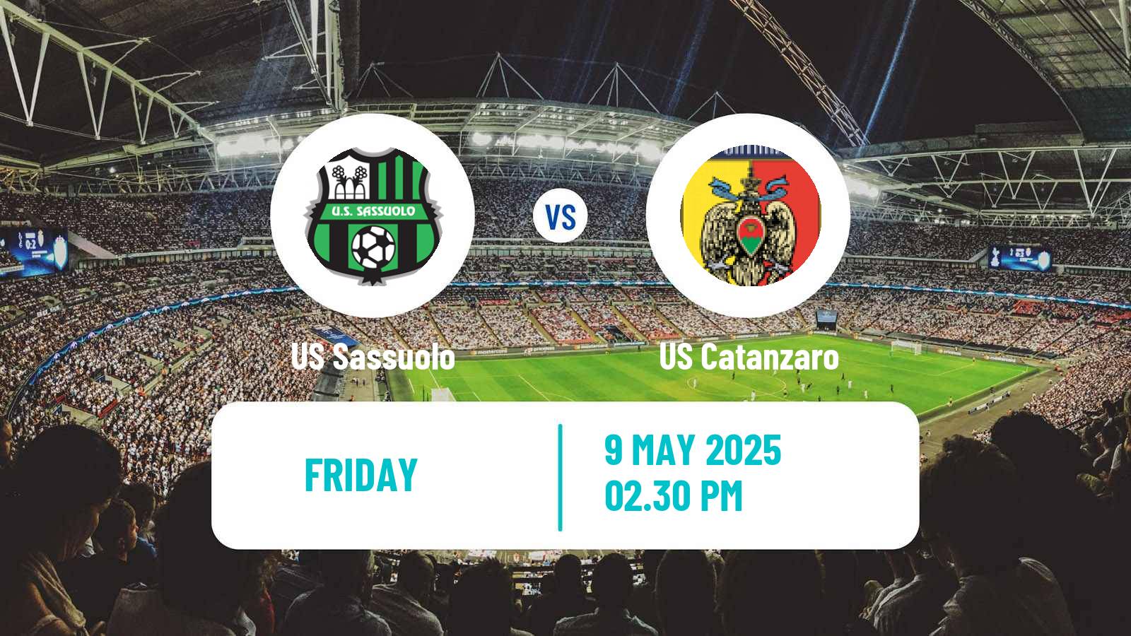 Soccer Italian Serie B Sassuolo - Catanzaro