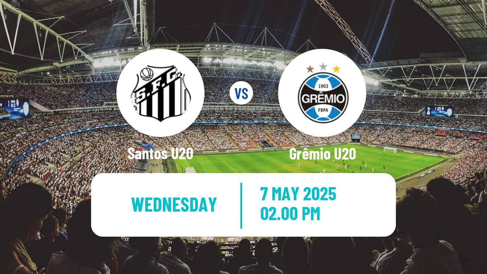 Soccer Brasileiro U20 Santos U20 - Grêmio U20