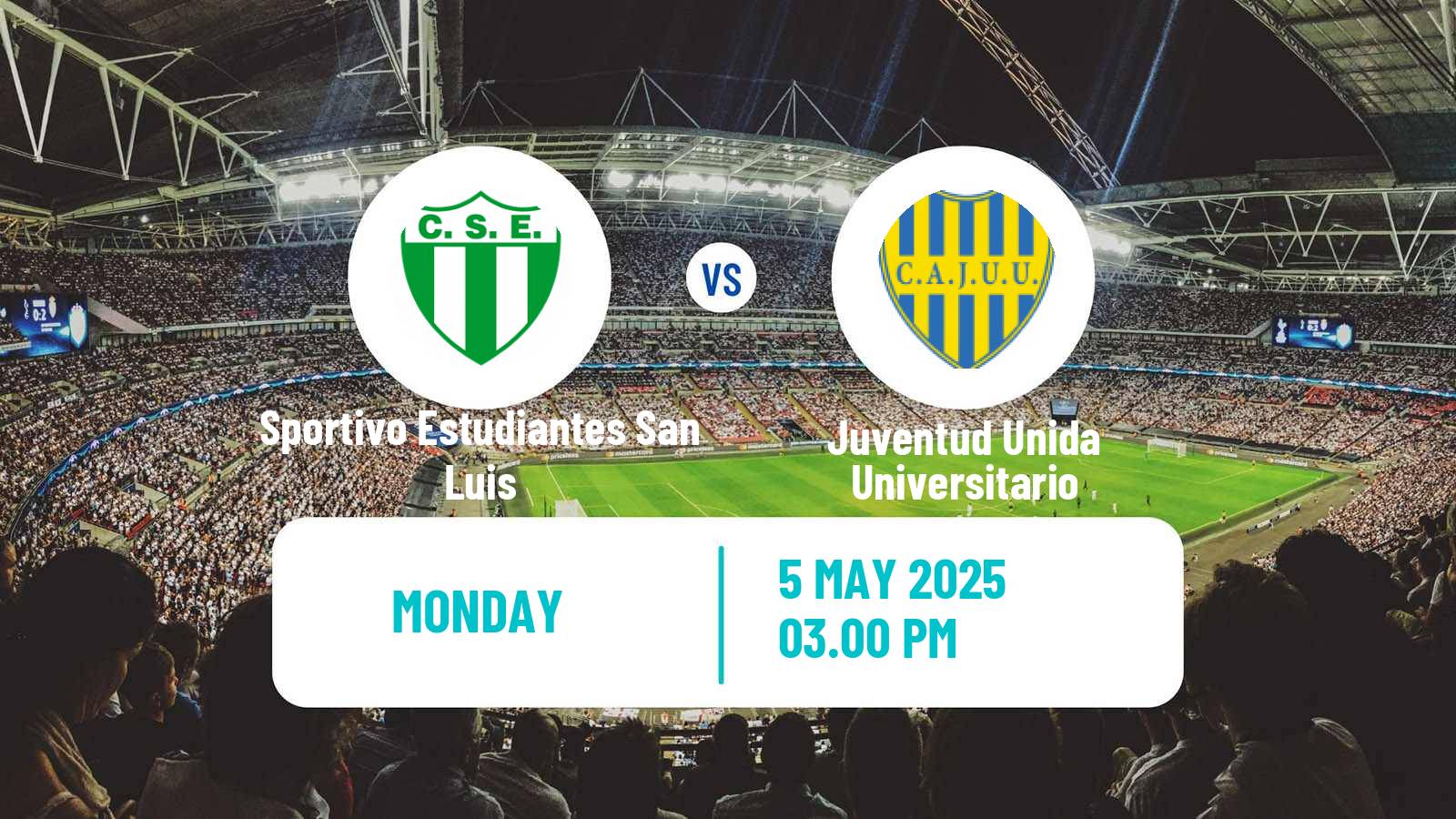 Soccer Argentinian Torneo Federal Sportivo Estudiantes San Luis - Juventud Unida Universitario