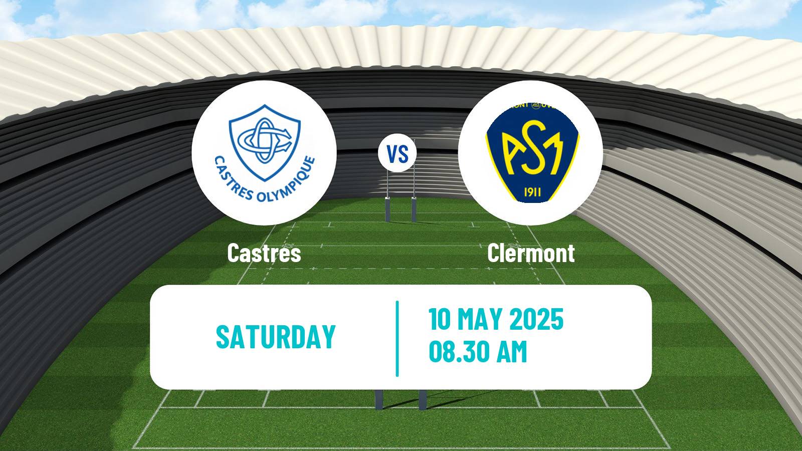 Rugby union French Top 14 Castres - Clermont