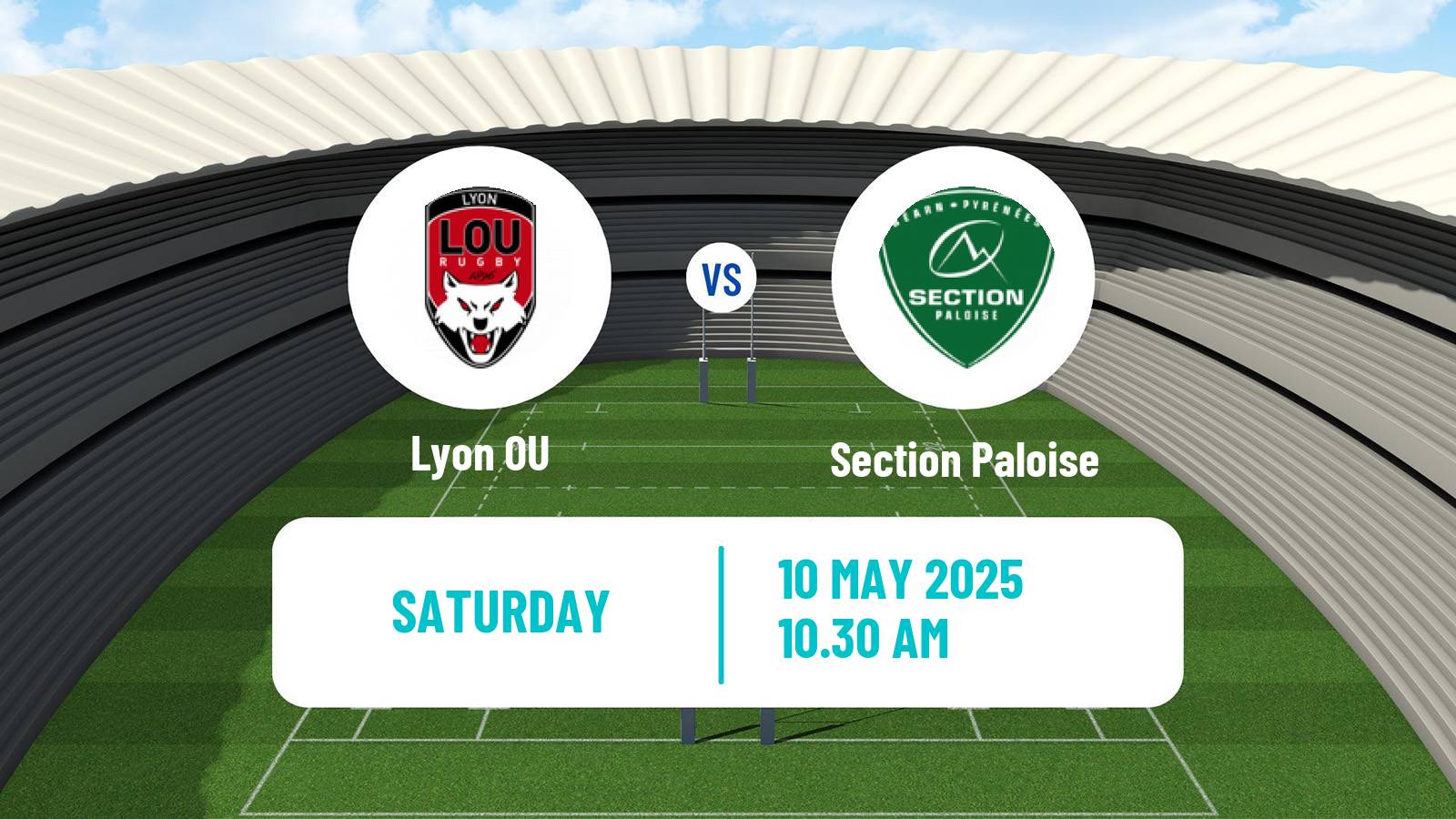 Rugby union French Top 14 Lyon - Section Paloise