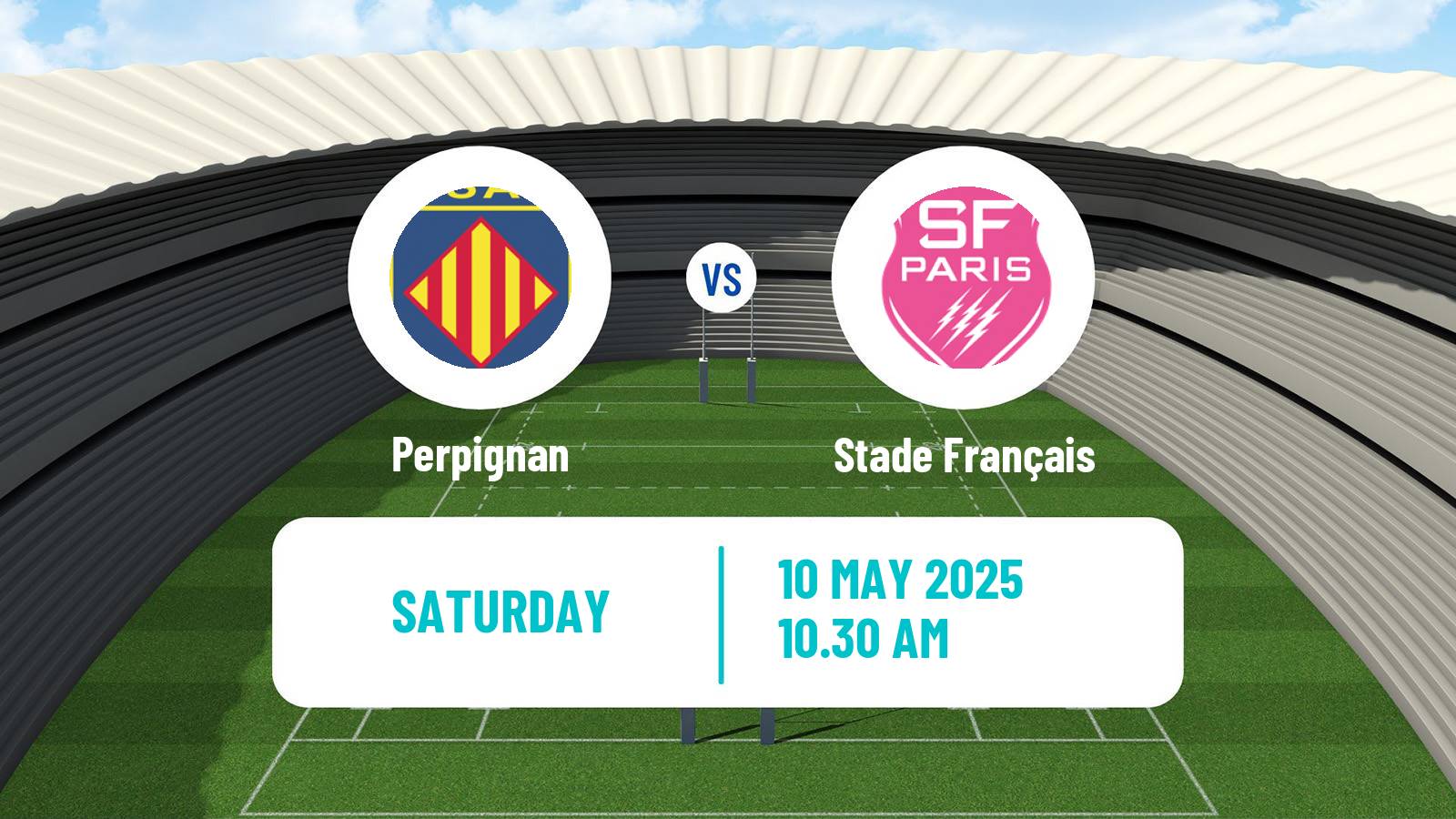 Rugby union French Top 14 Perpignan - Stade Français