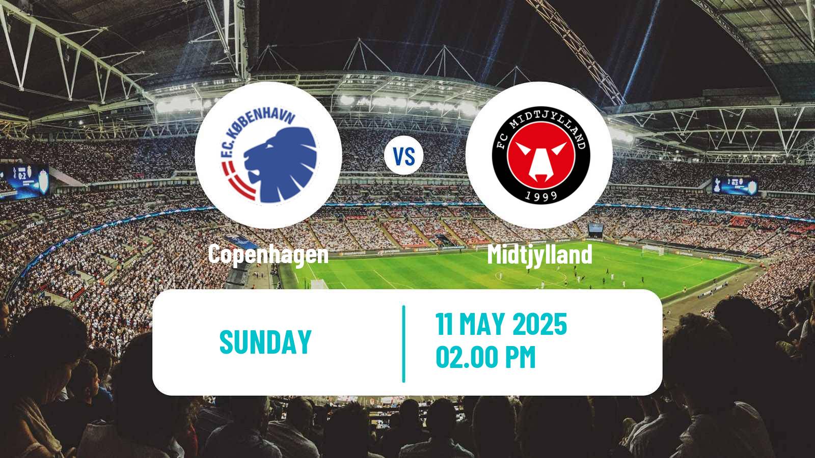 Soccer Danish Superliga Copenhagen - Midtjylland