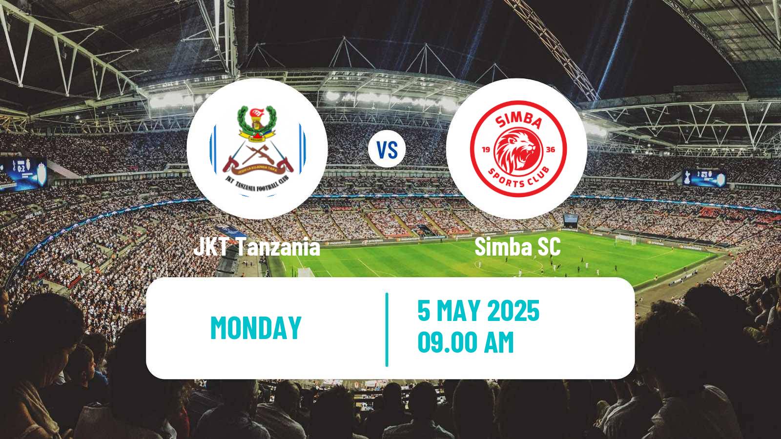 Soccer Tanzanian Premier League JKT Tanzania - Simba