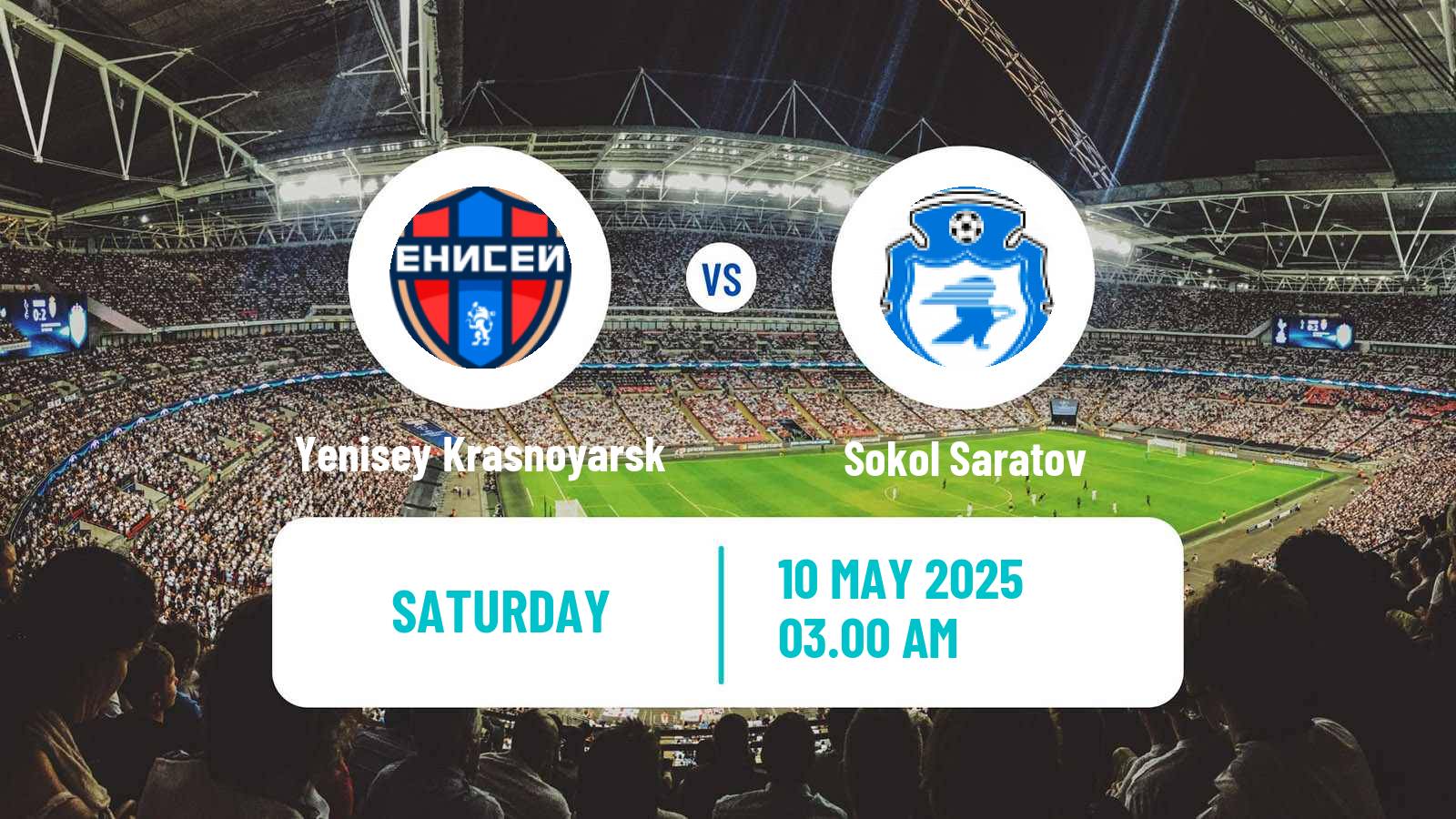 Soccer Russian FNL Yenisey Krasnoyarsk - Sokol Saratov