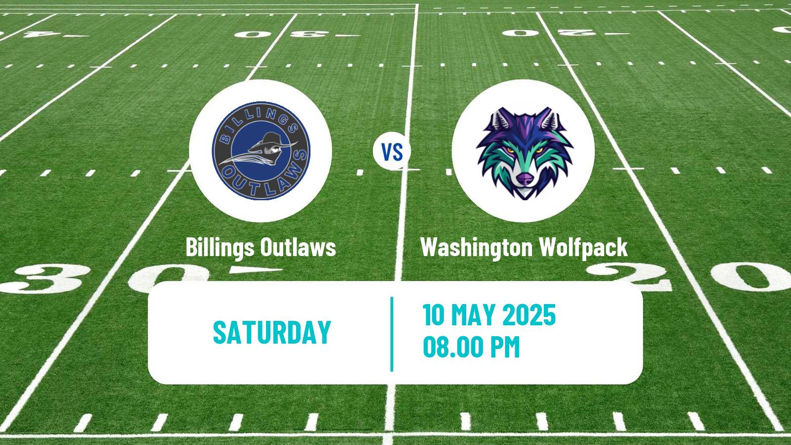 Arena football AF1 Billings Outlaws - Washington Wolfpack