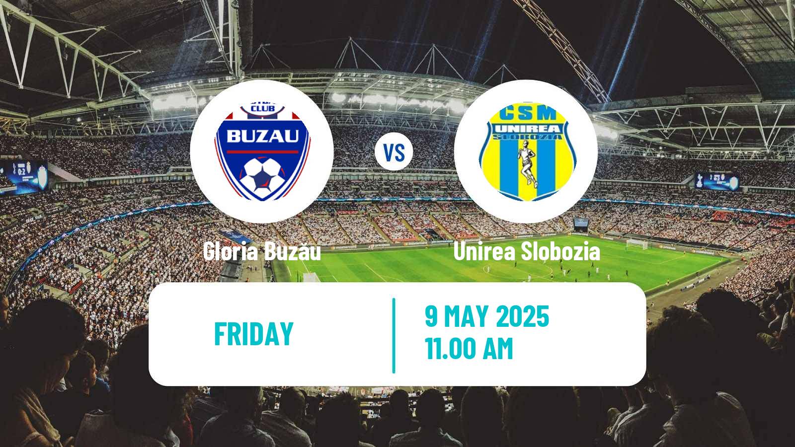 Soccer Romanian Liga 1 Gloria Buzău - Unirea Slobozia