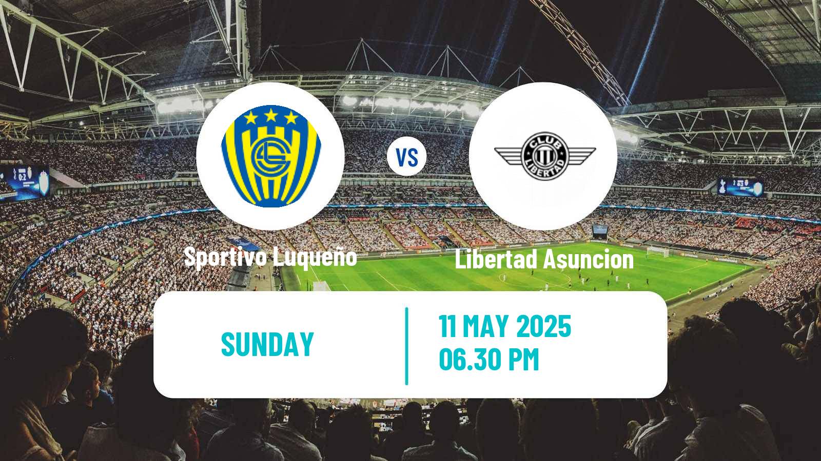 Soccer Paraguayan Primera Division Sportivo Luqueño - Libertad Asuncion