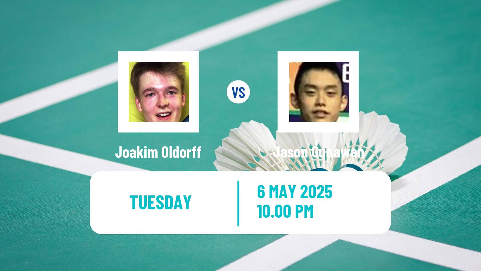 Badminton BWF World Tour Taipei Open Men Joakim Oldorff - Jason Gunawan