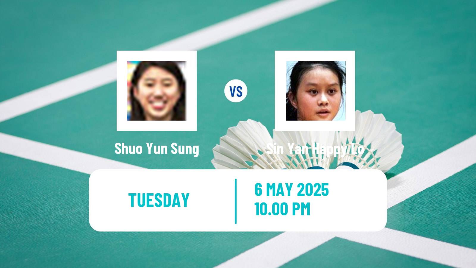 Badminton BWF World Tour Taipei Open Women Shuo Yun Sung - Sin Yan Happy Lo