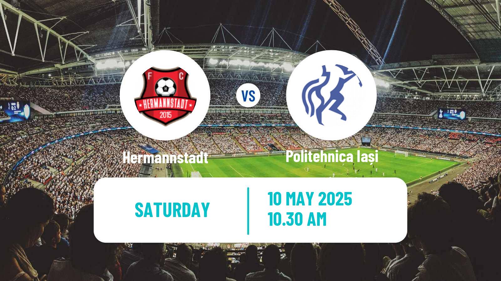 Soccer Romanian Liga 1 Hermannstadt - Politehnica Iași