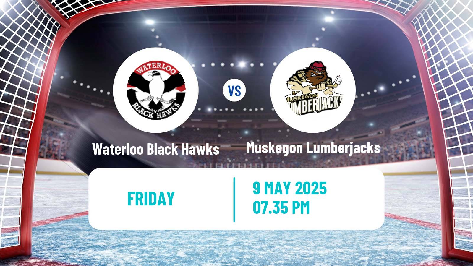 Hockey USHL Waterloo Black Hawks - Muskegon Lumberjacks