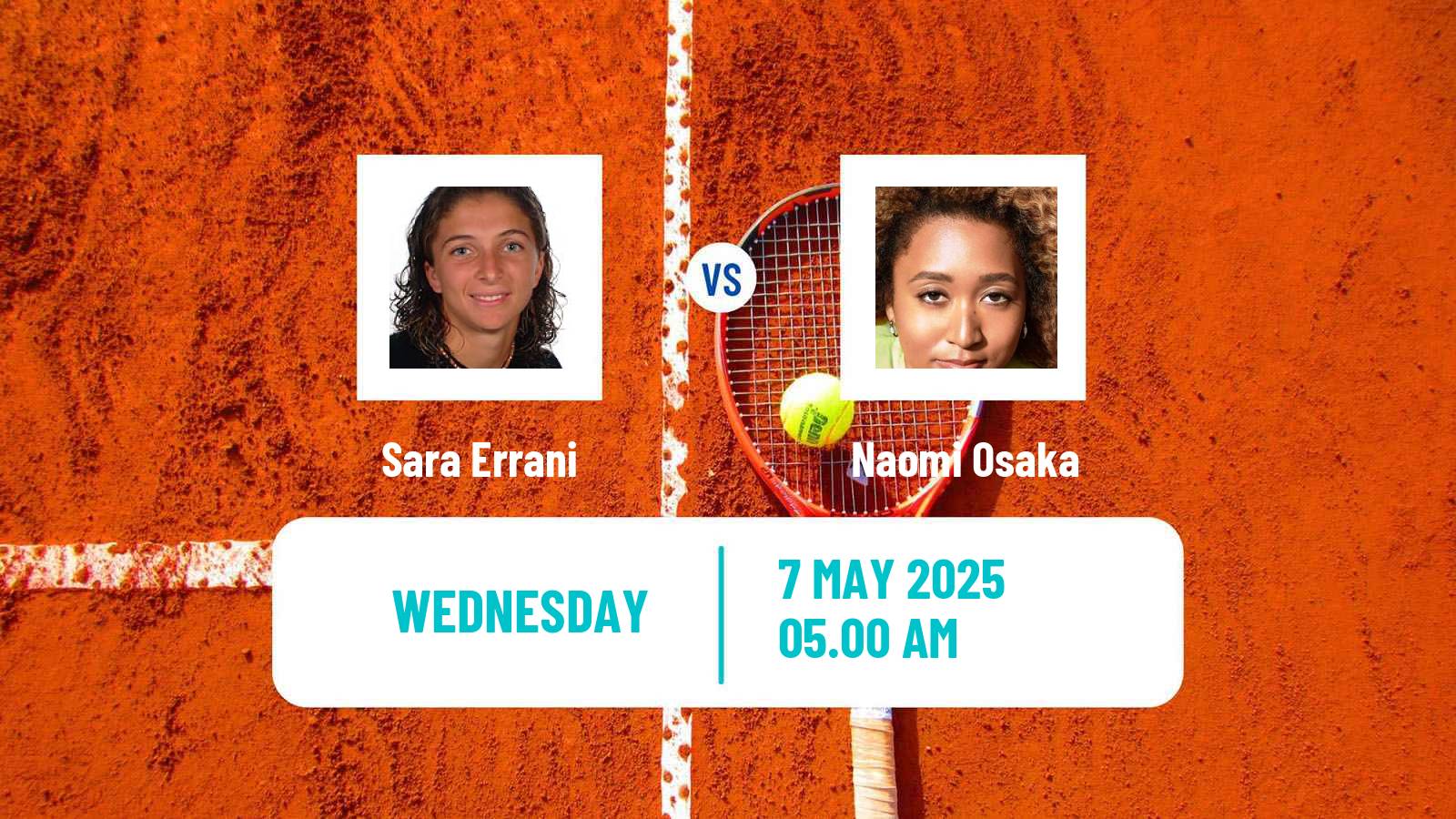 Tennis WTA Roma Sara Errani - Naomi Osaka