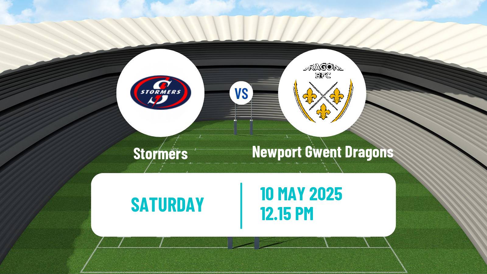 Rugby union United Rugby Championship Stormers - Newport Gwent Dragons