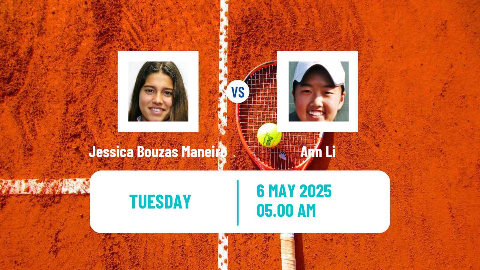 Tennis WTA Roma Jessica Bouzas Maneiro - Ann Li