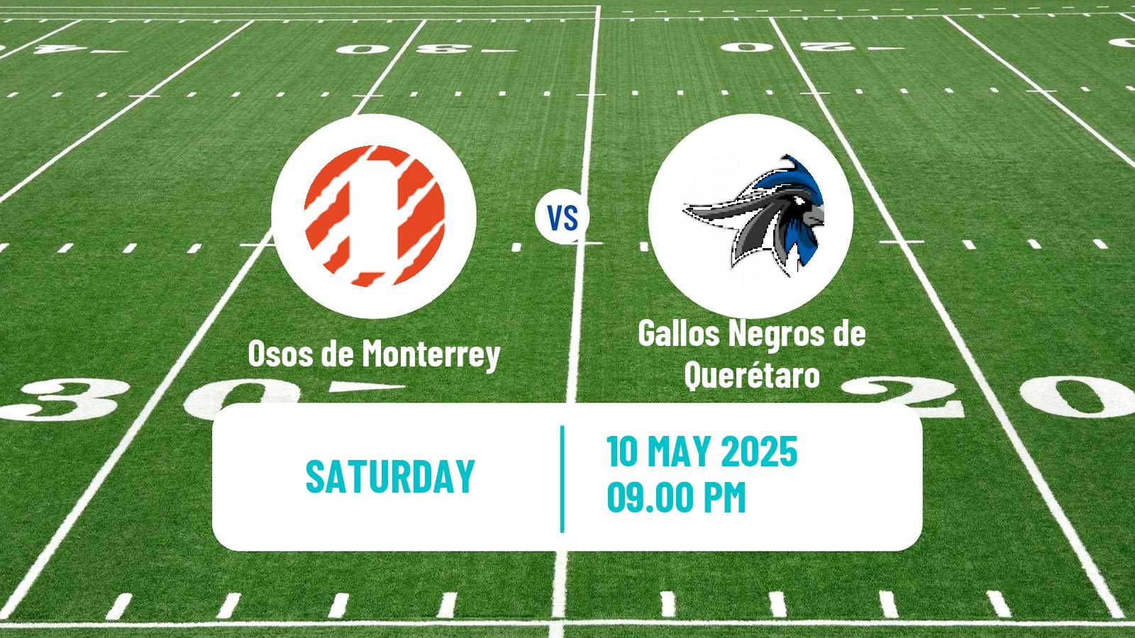 American football Mexican LFA Osos de Monterrey - Gallos Negros de Querétaro