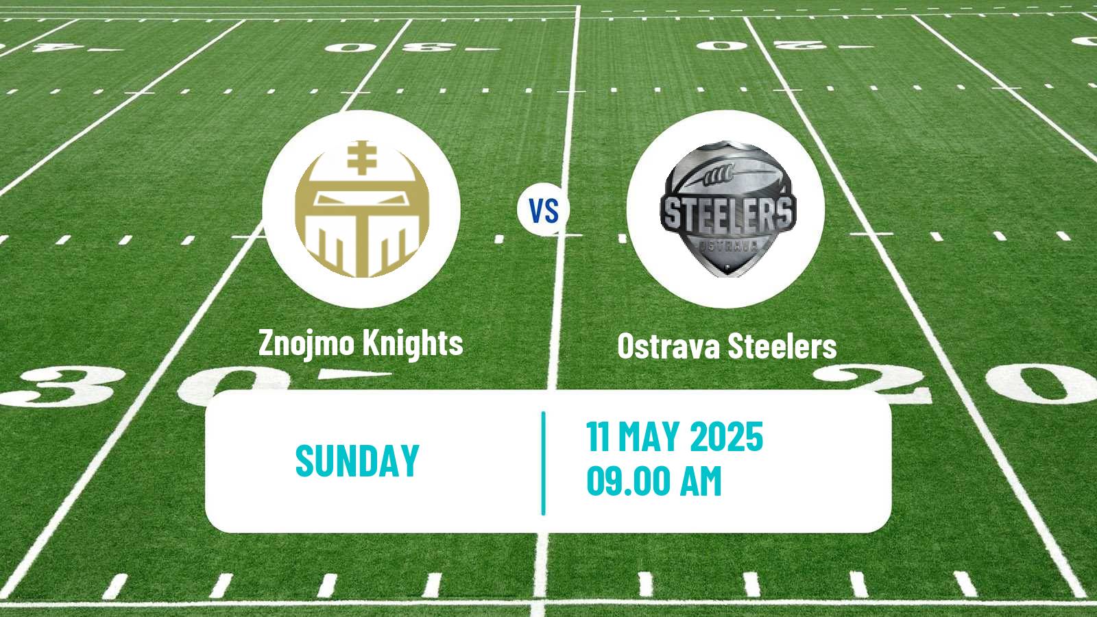 American football Czech CLAF Znojmo Knights - Ostrava Steelers