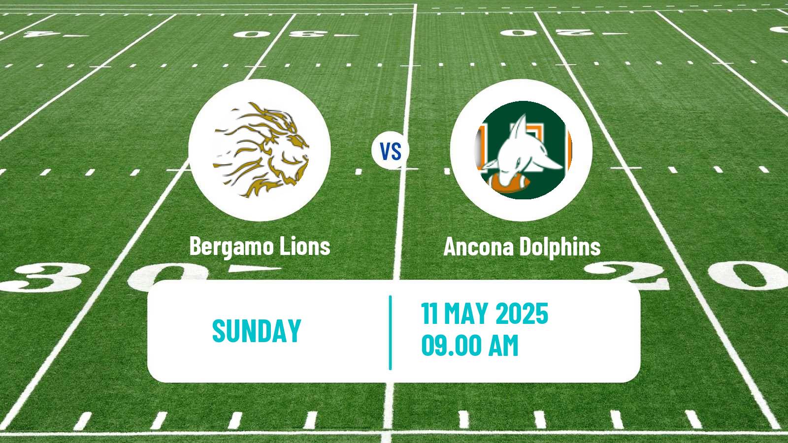 American football Italian IFL Bergamo Lions - Ancona Dolphins