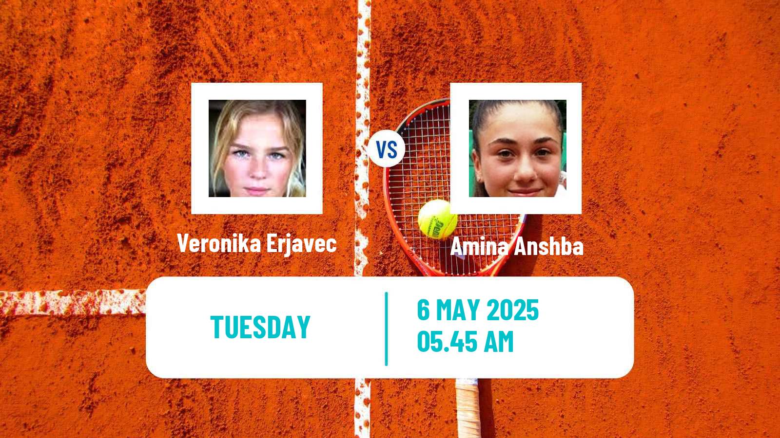 Tennis ITF W75 Prague 2 Women 2025 Veronika Erjavec - Amina Anshba