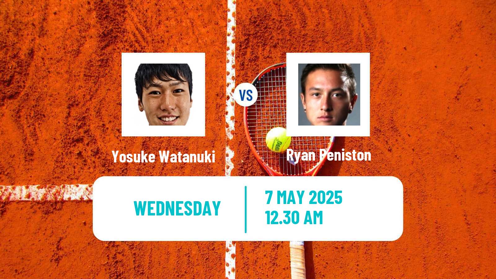 Tennis Wuxi Challenger Men Yosuke Watanuki - Ryan Peniston