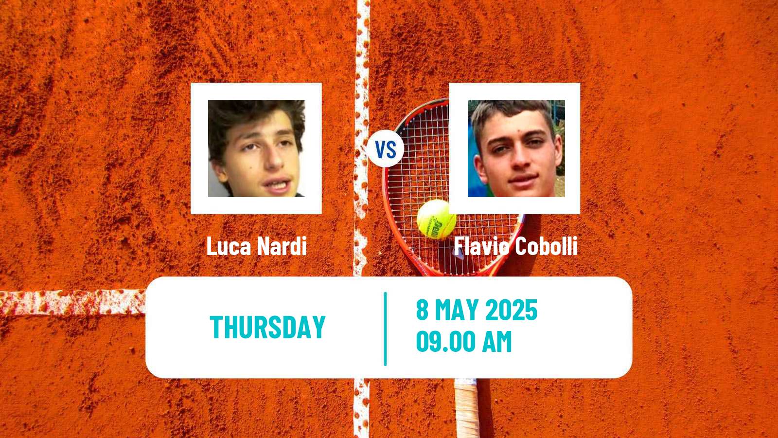 Tennis ATP Roma Luca Nardi - Flavio Cobolli