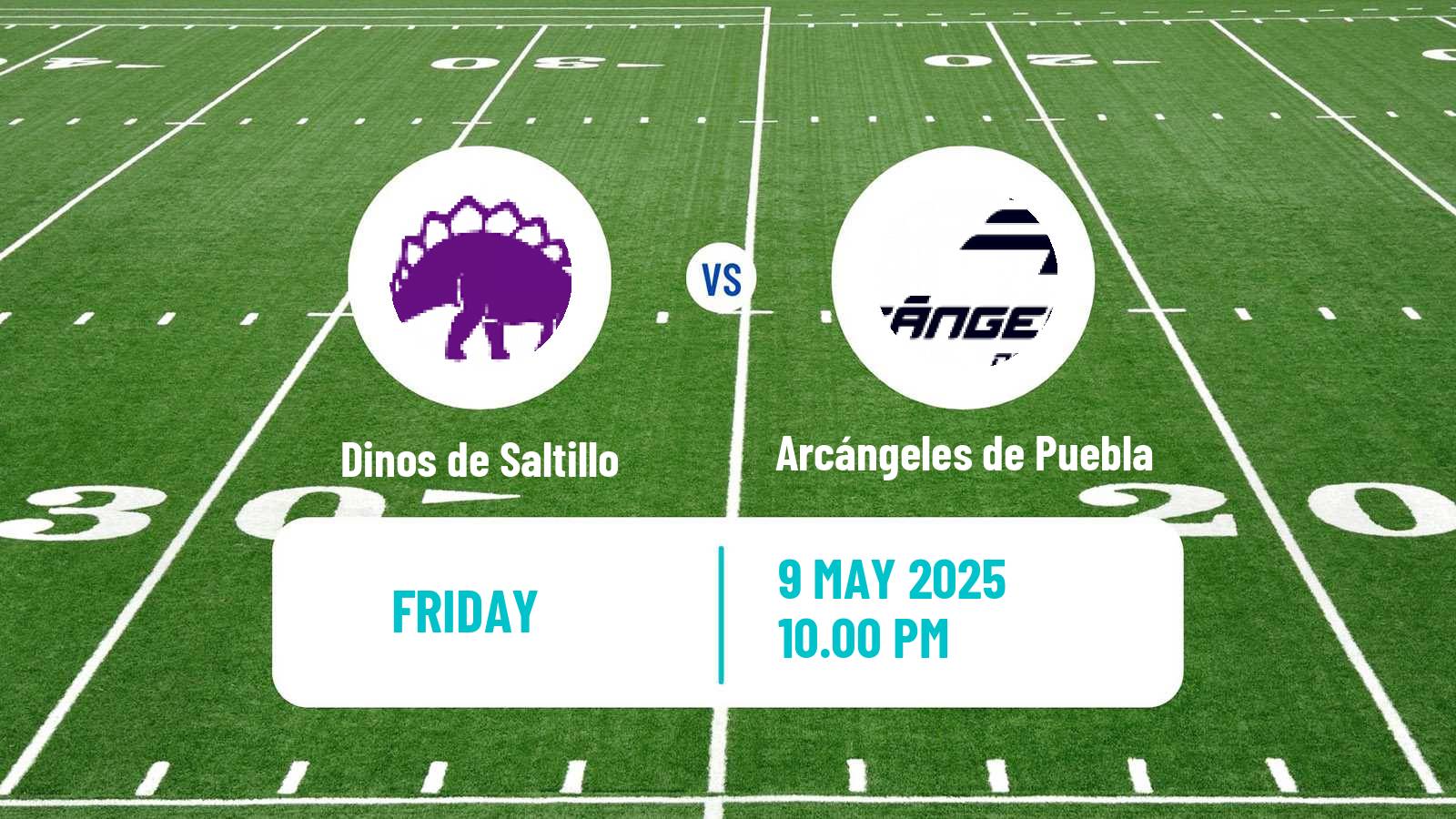American football Mexican LFA Dinos de Saltillo - Arcángeles de Puebla
