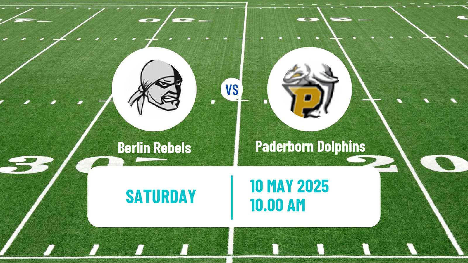 American football German GFL Berlin Rebels - Paderborn Dolphins