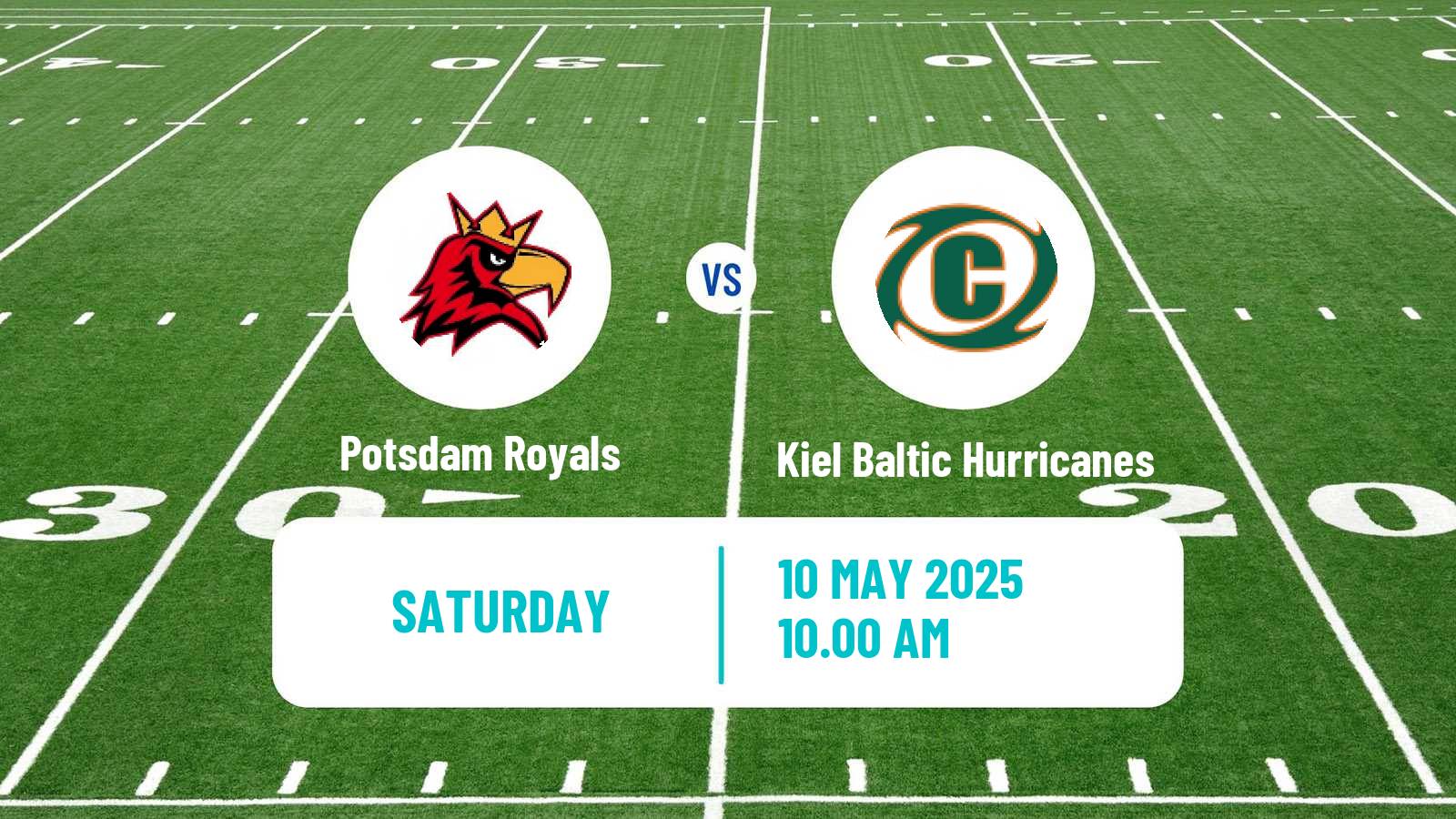 American football German GFL Potsdam Royals - Kiel Baltic Hurricanes