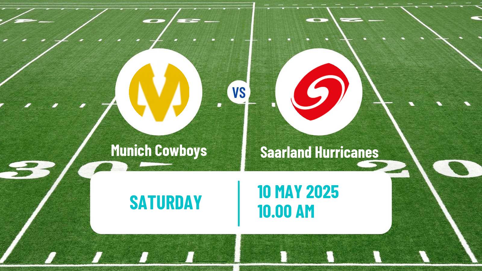 American football German GFL Munich Cowboys - Saarland Hurricanes