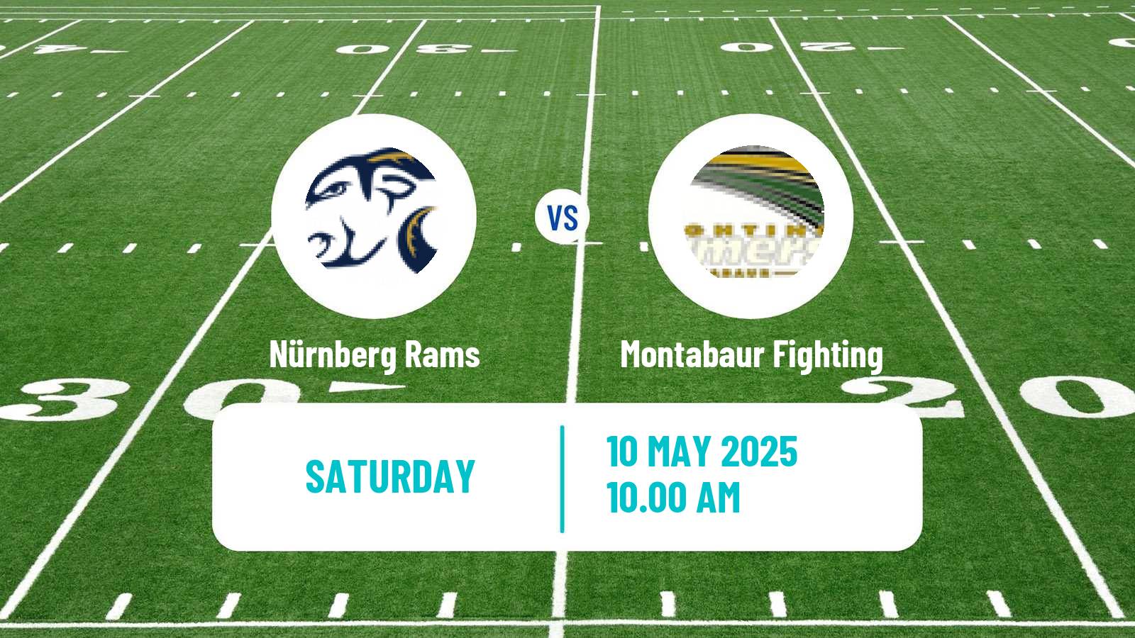 American football German GFL 2 Nürnberg Rams - Montabaur Fighting