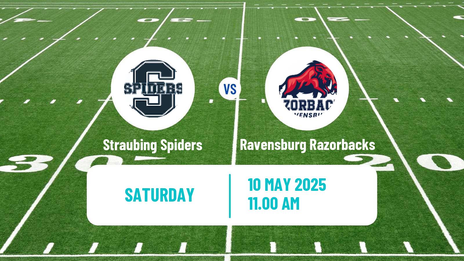 American football German GFL Straubing Spiders - Ravensburg Razorbacks