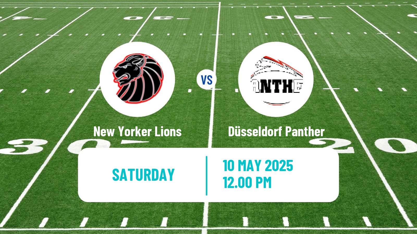 American football German GFL New Yorker Lions - Düsseldorf Panther