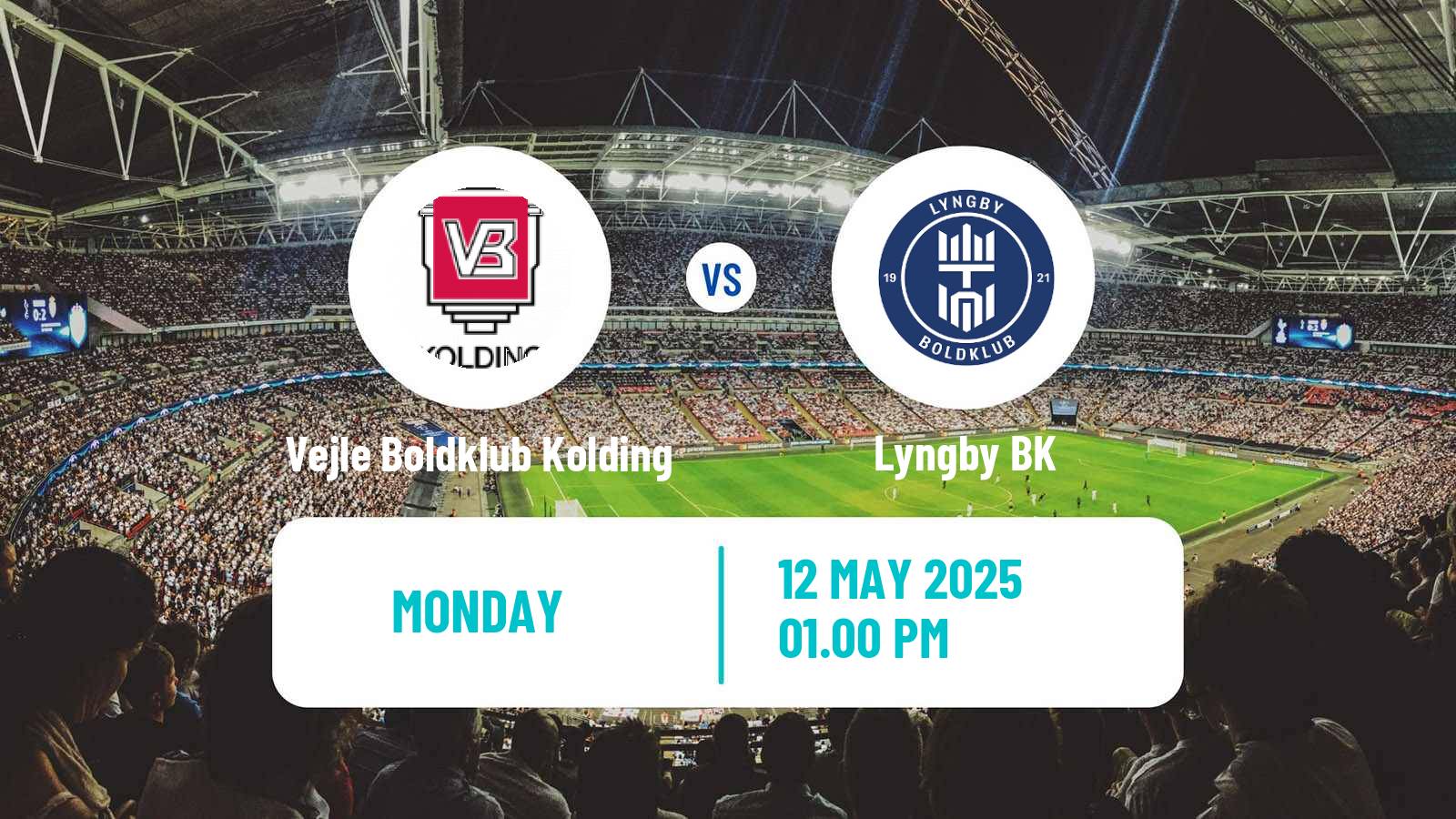 Soccer Danish Superliga Vejle Boldklub Kolding - Lyngby BK
