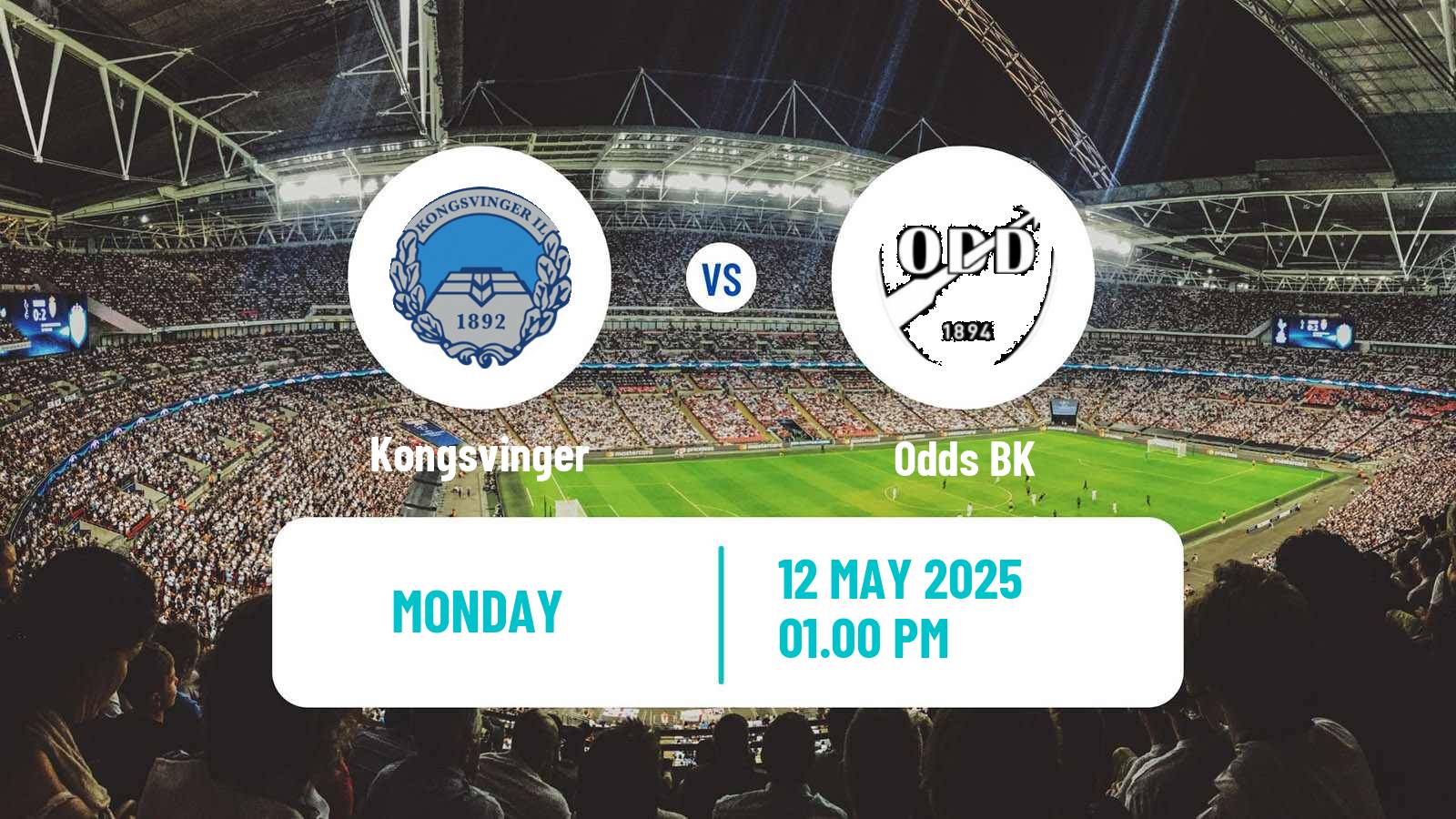 Soccer Norwegian Adeccoligaen Kongsvinger - Odd