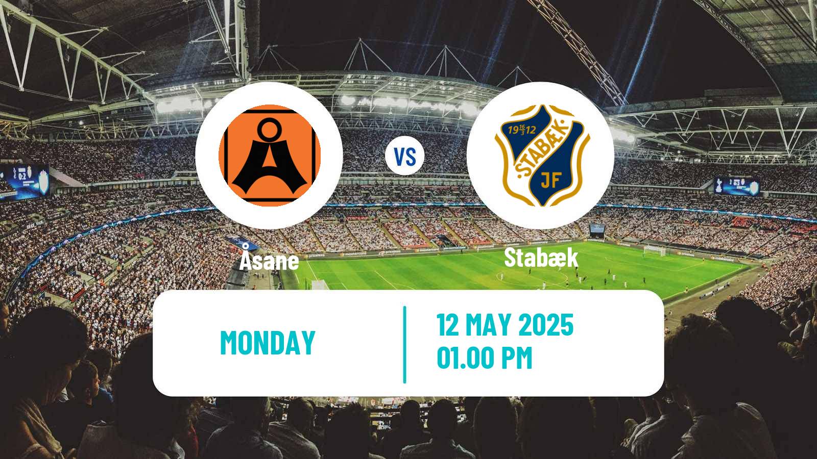 Soccer Norwegian Adeccoligaen Åsane - Stabæk