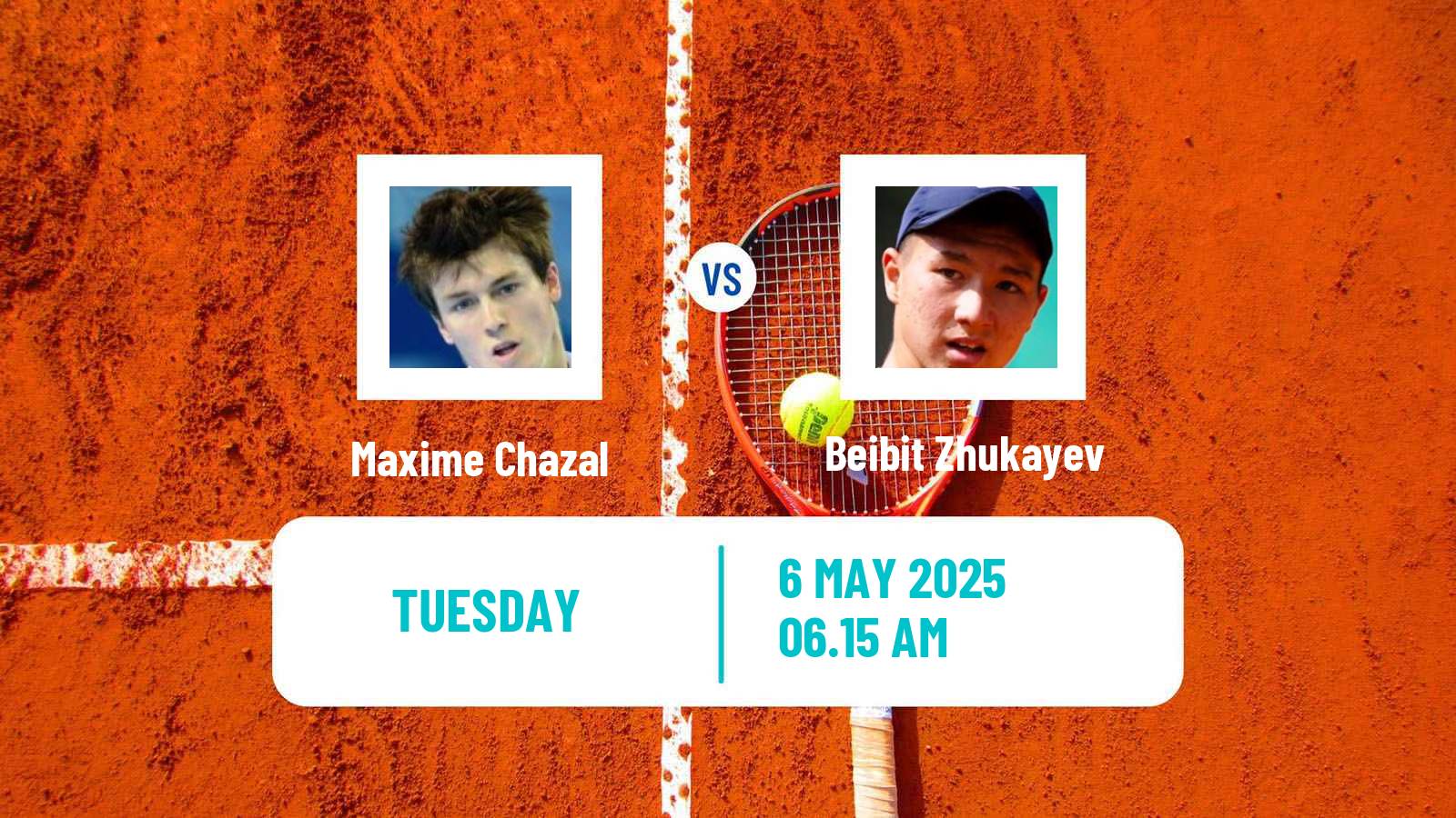 Tennis Prague Challenger Men Maxime Chazal - Beibit Zhukayev