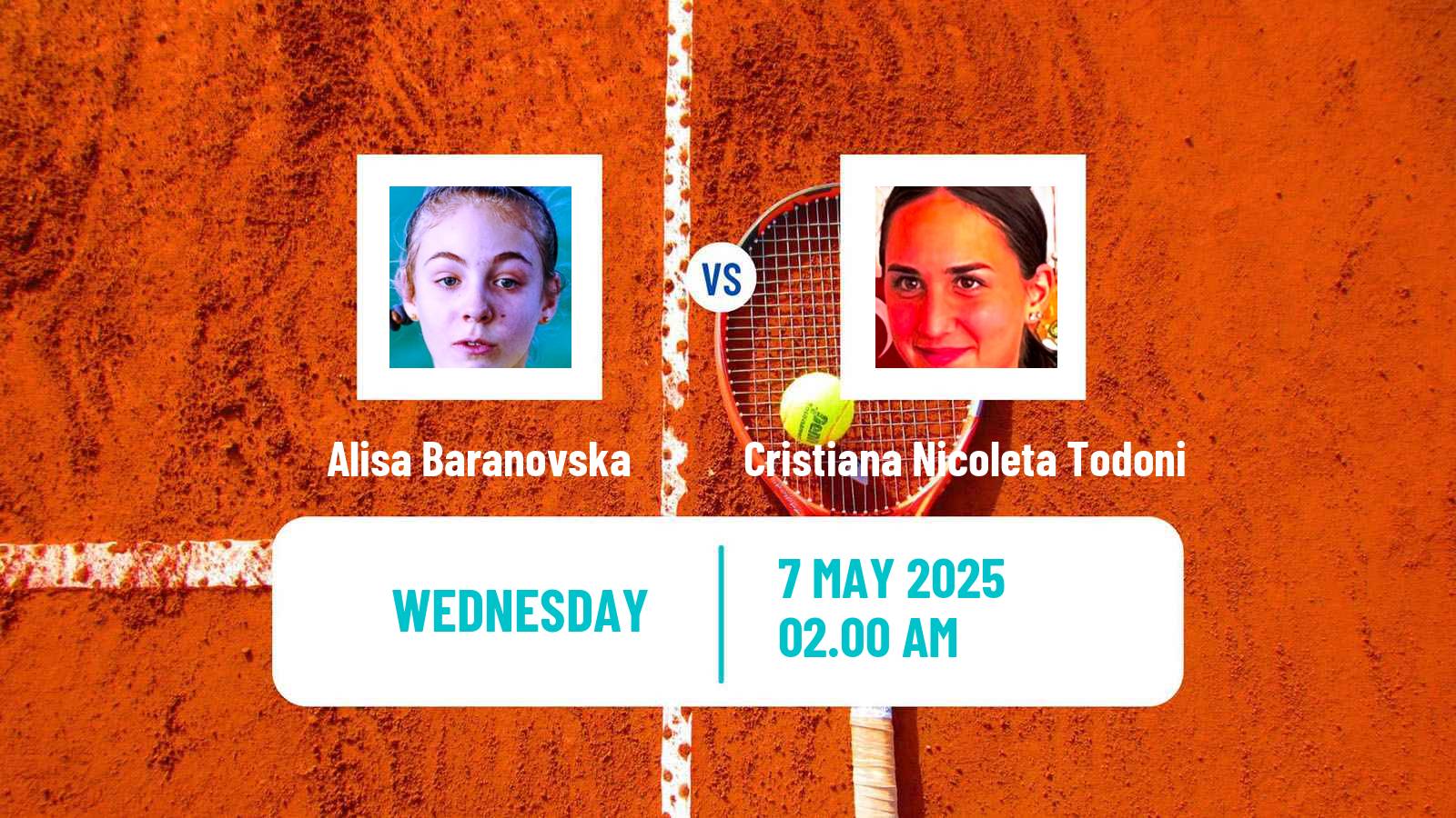 Tennis ITF W15 Bucharest 2 Women Alisa Baranovska - Cristiana Nicoleta Todoni